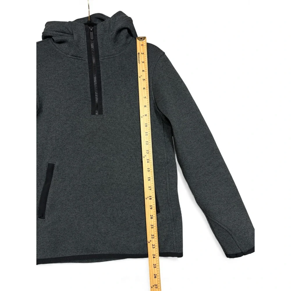 Lululemon‎ Fleece and Thank You Pullover Hoodie Womens 6 Heathered Gray 1/4 Zip